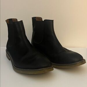 Clarks Black Leather Ankle Boots